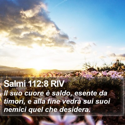 Salmi 112:8 RIV Bible Verse Image