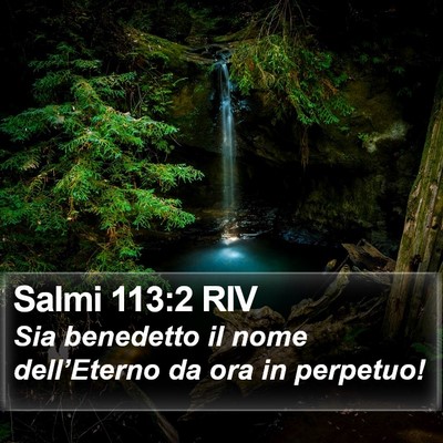 Salmi 113:2 RIV Bible Verse Image