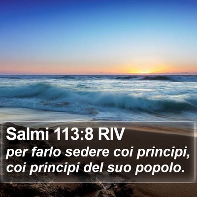 Salmi 113:8 RIV Bible Verse Image