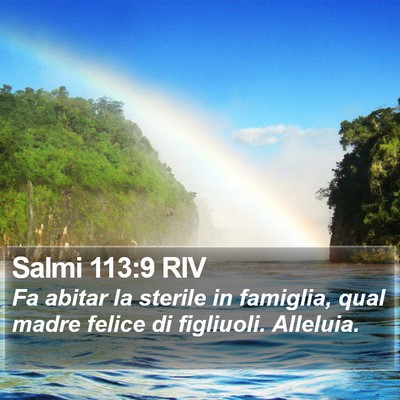 Salmi 113:9 RIV Bible Verse Image