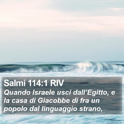 Salmi 114:1 RIV Bible Verse Image