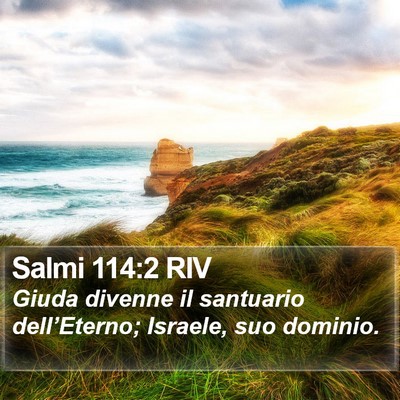 Salmi 114:2 RIV Bible Verse Image