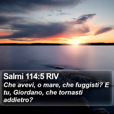 Salmi 114:5 RIV Bible Verse Image