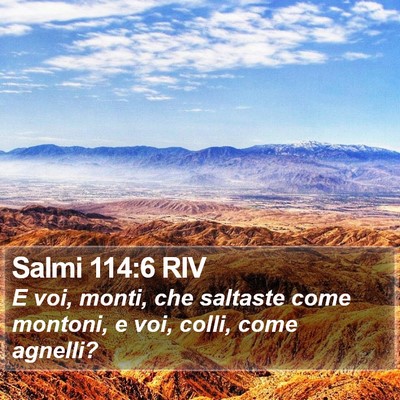 Salmi 114:6 RIV Bible Verse Image