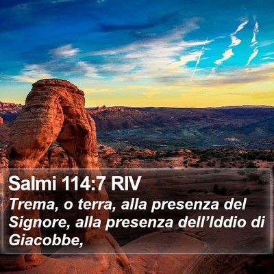Salmi 114:7 RIV Bible Verse Image
