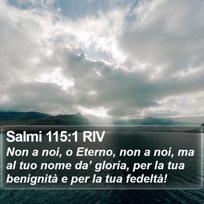 Salmi 115:1 RIV Bible Verse Image