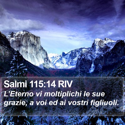Salmi 115:14 RIV Bible Verse Image