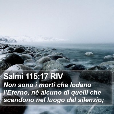 Salmi 115:17 RIV Bible Verse Image