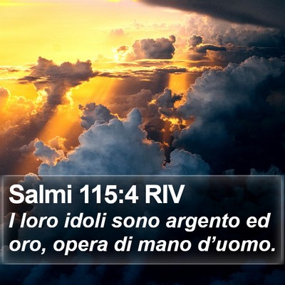 Salmi 115:4 RIV Bible Verse Image