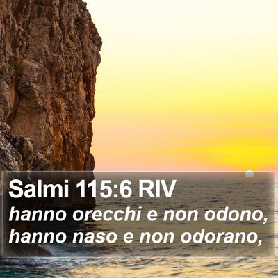 Salmi 115:6 RIV Bible Verse Image