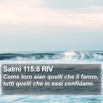 Salmi 115:8 RIV Bible Verse Image