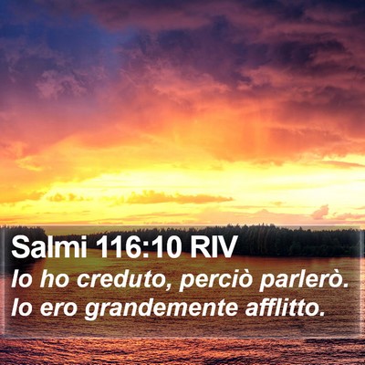 Salmi 116:10 RIV Bible Verse Image