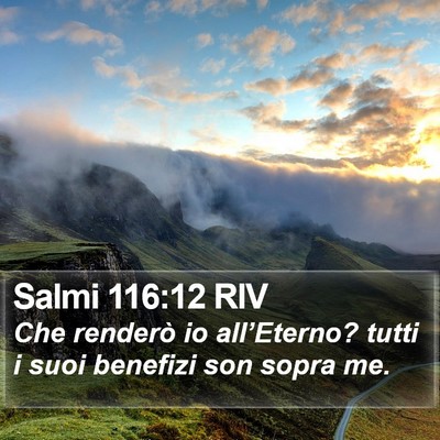Salmi 116:12 RIV Bible Verse Image