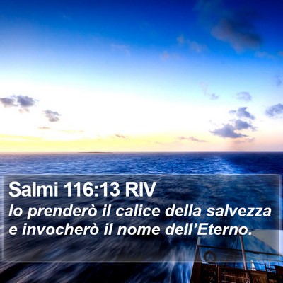 Salmi 116:13 RIV Bible Verse Image