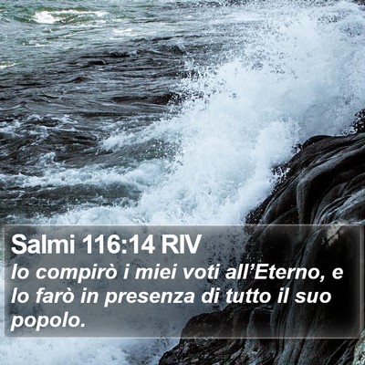 Salmi 116:14 RIV Bible Verse Image