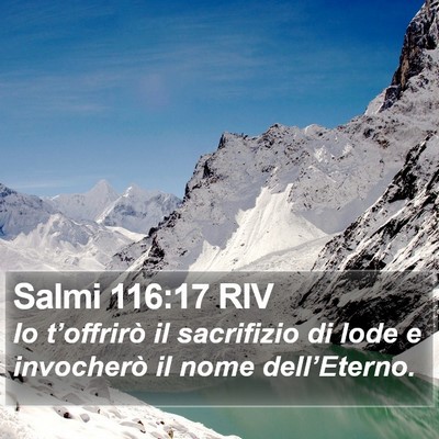 Salmi 116:17 RIV Bible Verse Image