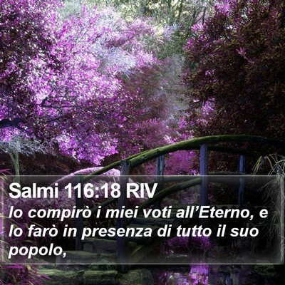 Salmi 116:18 RIV Bible Verse Image