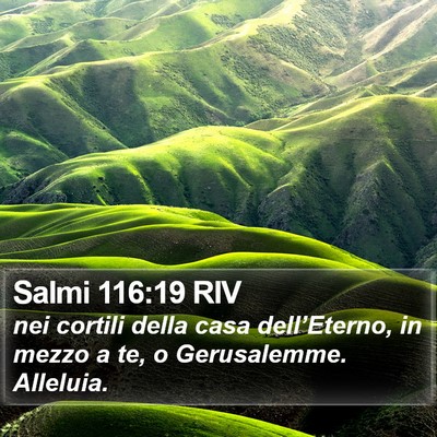 Salmi 116:19 RIV Bible Verse Image