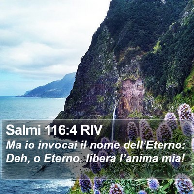 Salmi 116:4 RIV Bible Verse Image