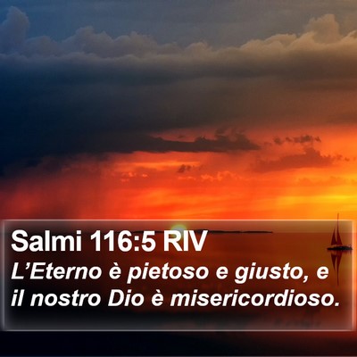 Salmi 116:5 RIV Bible Verse Image