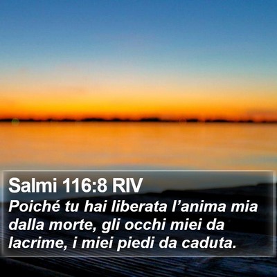 Salmi 116:8 RIV Bible Verse Image