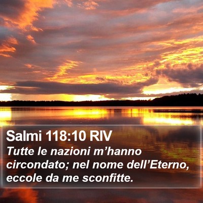 Salmi 118:10 RIV Bible Verse Image
