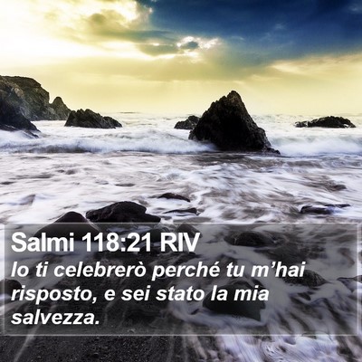 Salmi 118:21 RIV Bible Verse Image