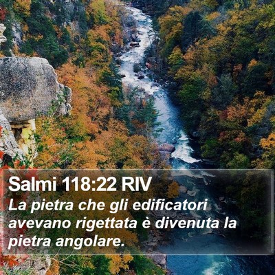 Salmi 118:22 RIV Bible Verse Image