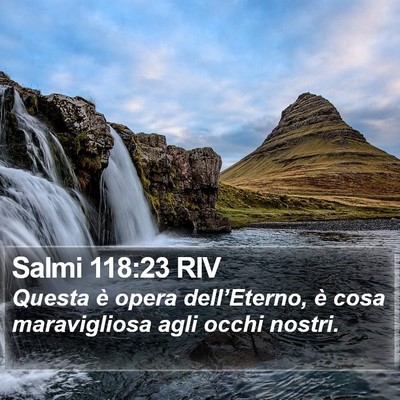 Salmi 118:23 RIV Bible Verse Image
