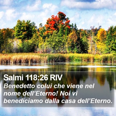 Salmi 118:26 RIV Bible Verse Image
