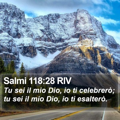 Salmi 118:28 RIV Bible Verse Image