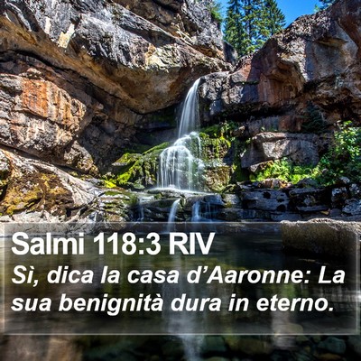 Salmi 118:3 RIV Bible Verse Image