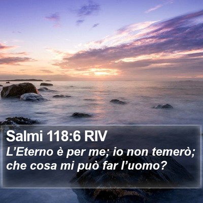 Salmi 118:6 RIV Bible Verse Image
