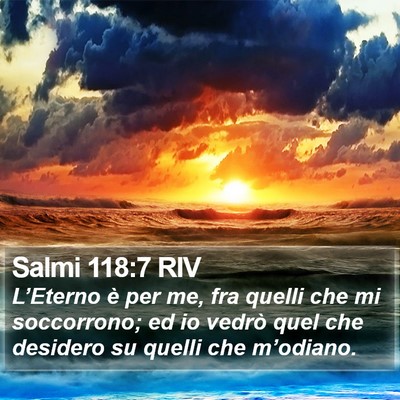 Salmi 118:7 RIV Bible Verse Image