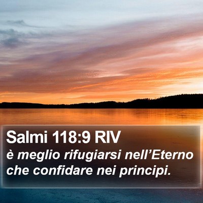Salmi 118:9 RIV Bible Verse Image