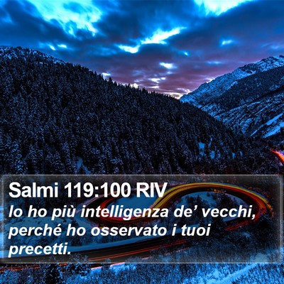 Salmi 119:100 RIV Bible Verse Image