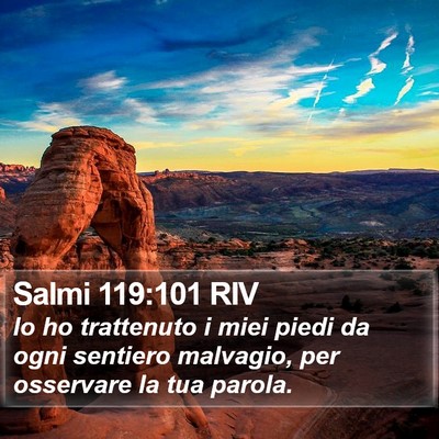 Salmi 119:101 RIV Bible Verse Image