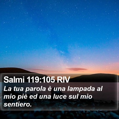 Salmi 119:105 RIV Bible Verse Image