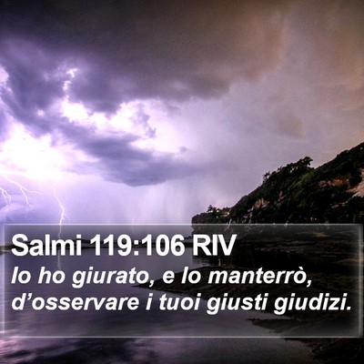Salmi 119:106 RIV Bible Verse Image
