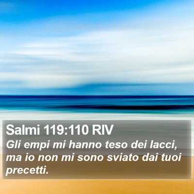 Salmi 119:110 RIV Bible Verse Image