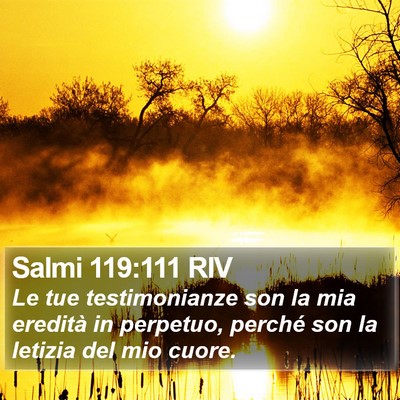 Salmi 119:111 RIV Bible Verse Image
