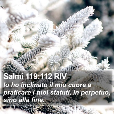 Salmi 119:112 RIV Bible Verse Image