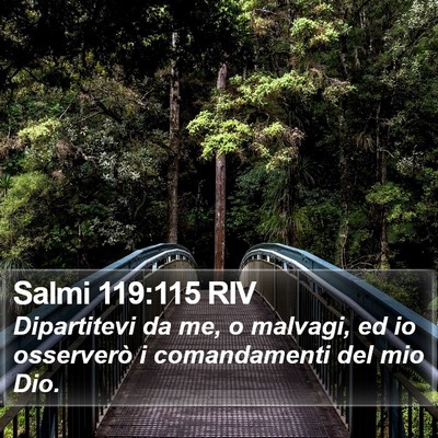 Salmi 119:115 RIV Bible Verse Image