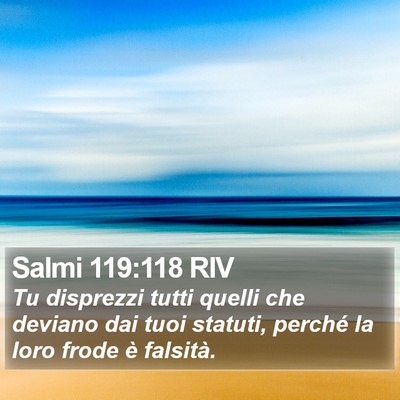 Salmi 119:118 RIV Bible Verse Image