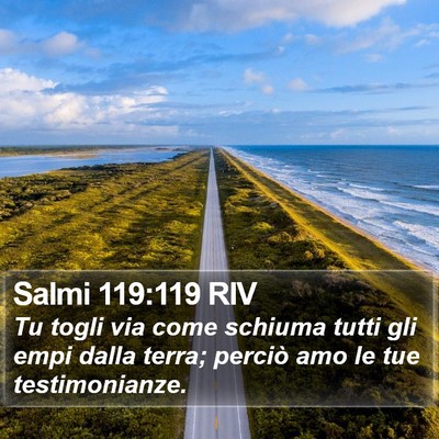 Salmi 119:119 RIV Bible Verse Image