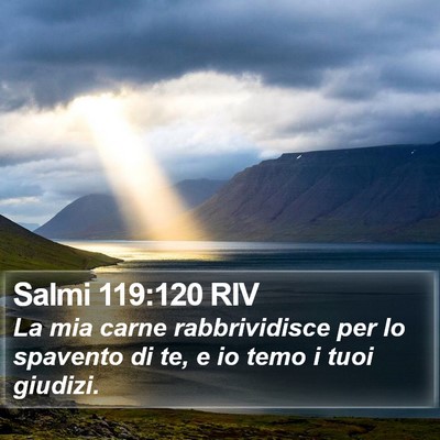 Salmi 119:120 RIV Bible Verse Image