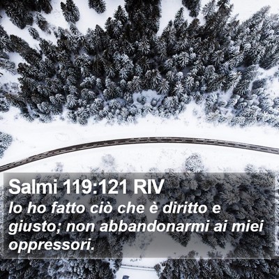 Salmi 119:121 RIV Bible Verse Image