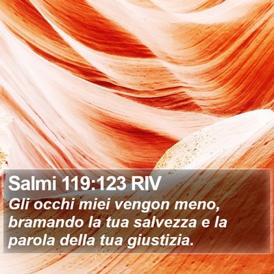 Salmi 119:123 RIV Bible Verse Image