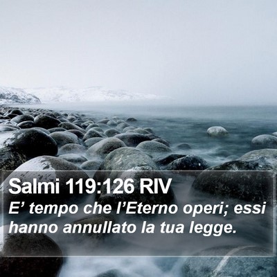 Salmi 119:126 RIV Bible Verse Image