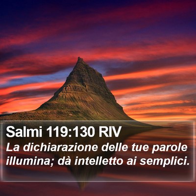 Salmi 119:130 RIV Bible Verse Image